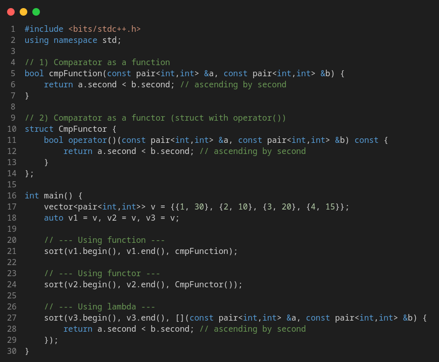 Ways to custom sort